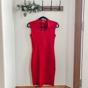 Red Bodycon Cocktail Dress